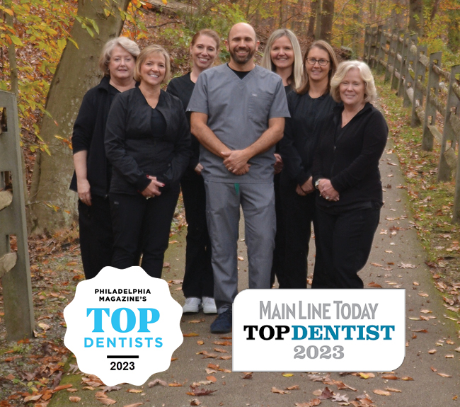 Downingtown family dentistry team photo