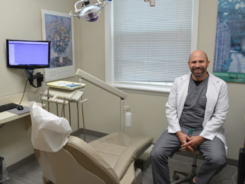 Dr Hals Exam room Downingtown Family Dentistry